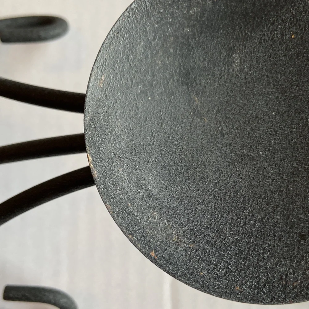 Black Iron Candle Holder